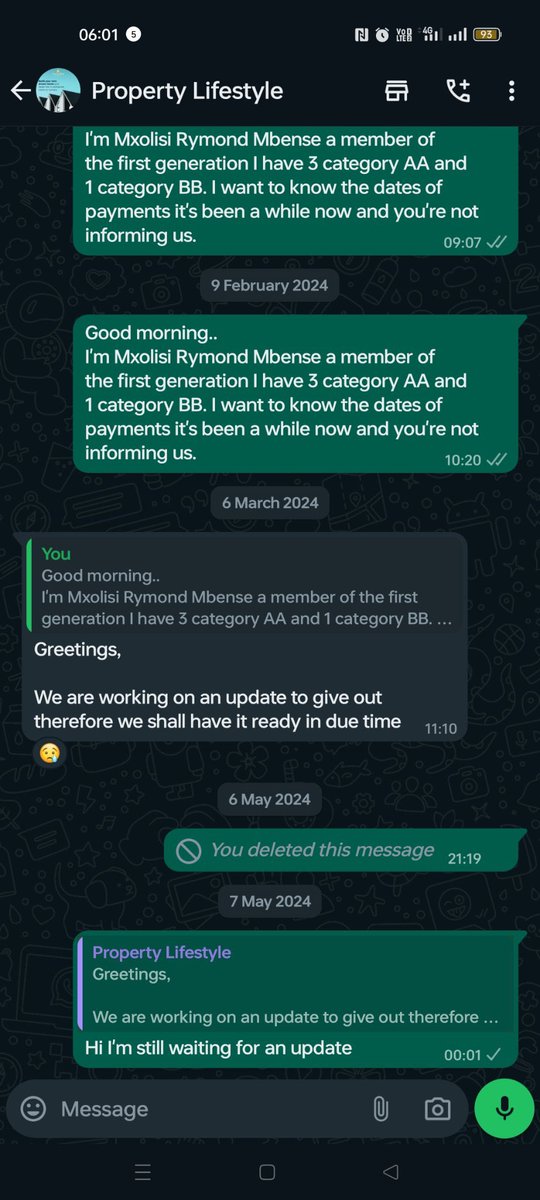 More victims are coming out, Mxolisi Raymond paid R150,000 to Ndiks company oGatsheni with hope that he will get good returns on his investment after 5 years Mxolisi has not been paid and not a single property has been acquired as part of the investment, unfortunately Mxolisi and