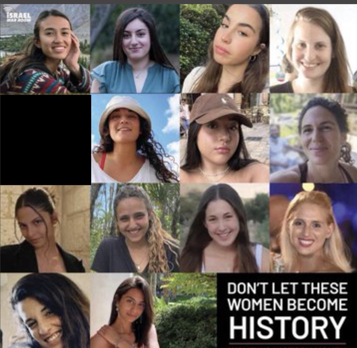 13 Israeli girls are remain hostages in Gaza in Hamas captivity. These young women are being raped and tortured every day. No ceasefire till Hamas is destroyed! No ceasefire till hostages are back home!