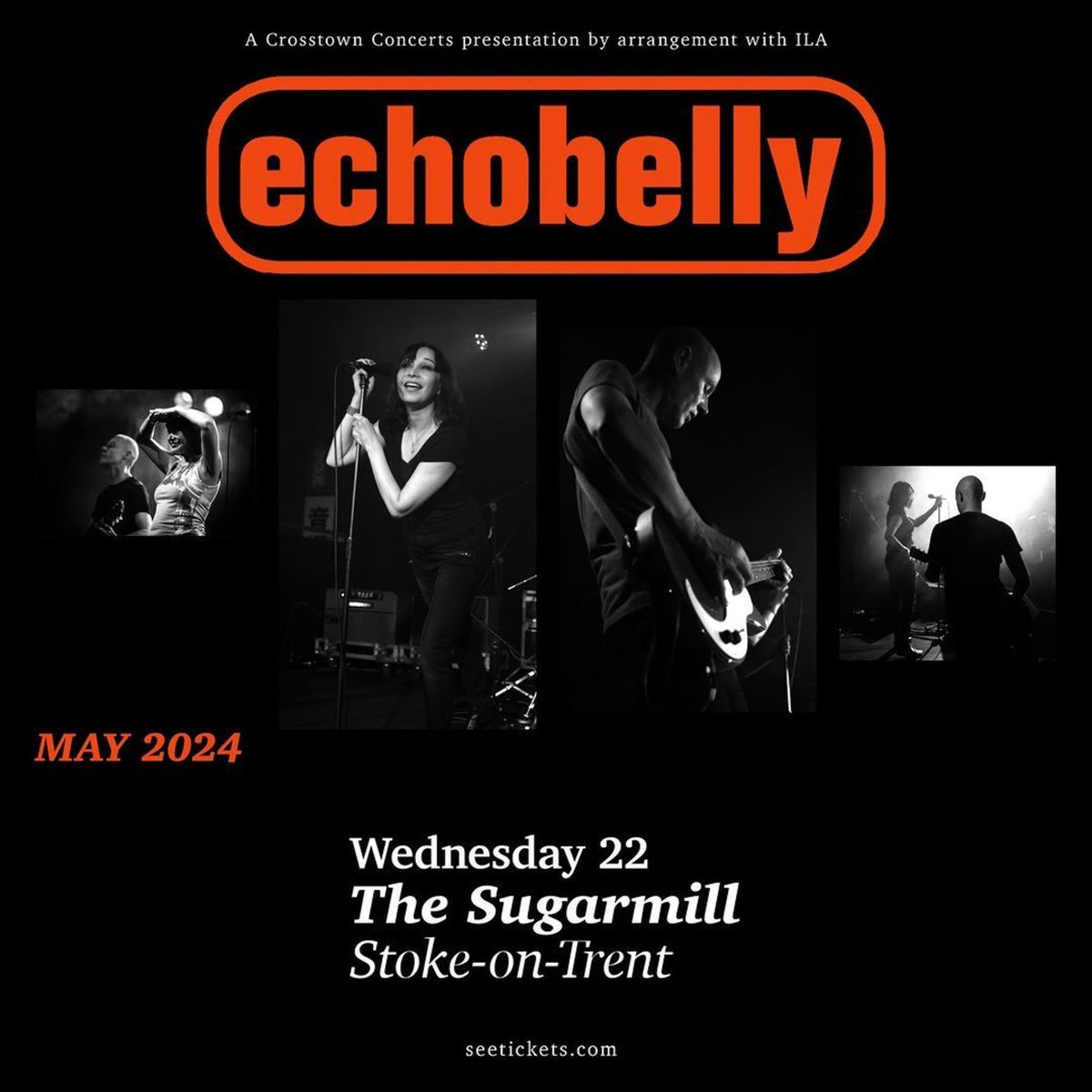 **THIS WEEK!**

Not long until Echobelly come to The Sugarmill ~ Wednesday 22nd May ’24!

Don’t miss this chance to catch live! With support from Sarcoline 🤌

BOOK TICKETS NOW via our website 🎟️