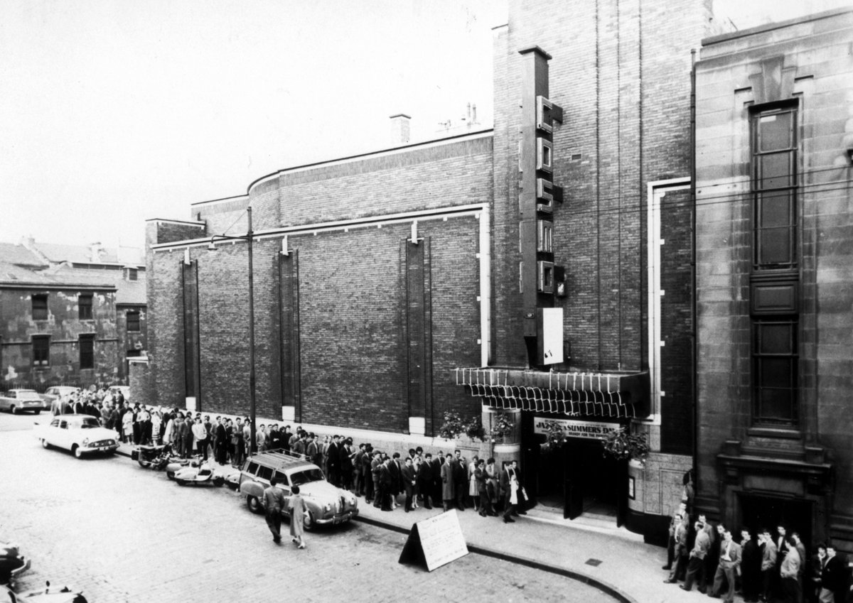 glasgowfilm's tweet photo. Saturday marked 85 years since the Cosmo cinema (as GFT was originally known) first opened at 12 Rose Street 🌹

Long may we continue to sit in the dark together, in the hallowed halls of this beautiful art deco building, and be swept away into other lives and other worlds. https://t.co/qVSWTUThBp