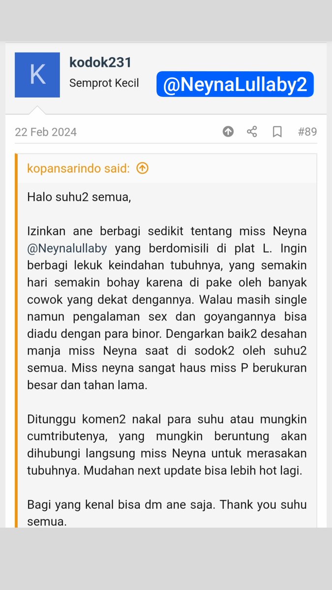 Bisa-bisanya gue lupa pernah didebutin di forum semprot DUA KALI!