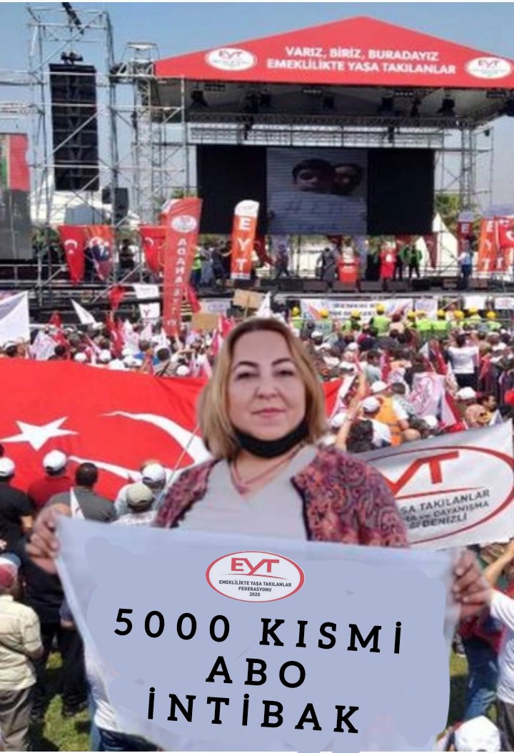 2.TAGIMIZ 👇 #5000KısmininÇilesiBitmedi Verilen sözlere rağmen, eksik çıkarılan yasa ile haklarına kavuşamayan EYT'lilerin çilesi bitmedi. Masada kalan, 5000 Prim ve Kısmi Emeklilik haklarımızın teslimini istiyoruz‼️ #KriziEmekliyeYükleme @RTErdogan @isikhanvedat @Akparti