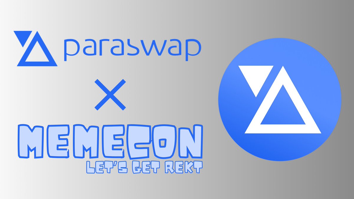 Welcome to the MEMECON fam @paraswap 🔥 ParaSwap is a leading DEX aggregator that unites the liquidity of all major decentralized exchanges into one protocol! Paraswap will be attending MEMECON and speaking at the event on the second day on the 29th! See you in Lisbon