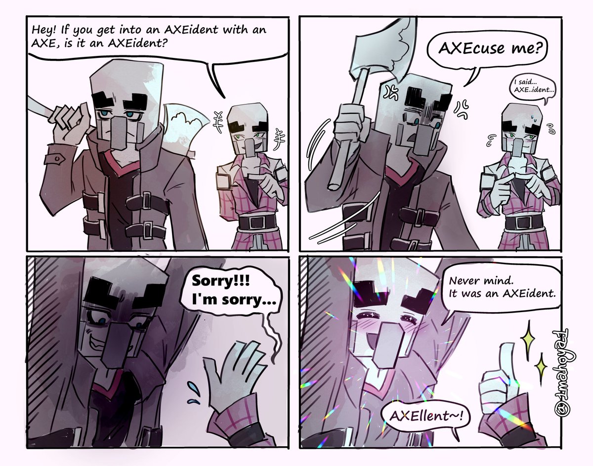 1mahoya1's tweet image. I&apos;m Sorry... My first language is not English.  But I wanted to joke.

#minecraft #illager
#vindicator #pillager