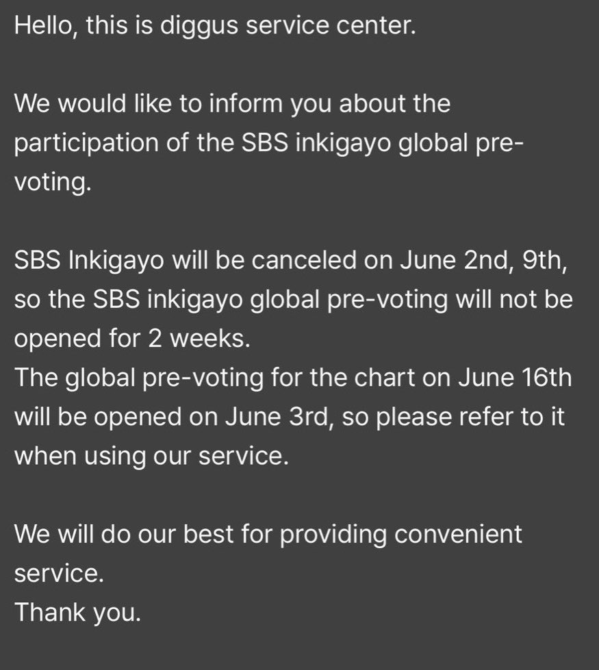 ⚠️ NOTICE (2) ⚠️ 'SBS Inkigayo' has been canceled for the next 2 weeks (June 2 and 9, 2024) due to '2024 K-Wave Concert Inkigayo' and there is no winners. They will return on June 16, 2024.