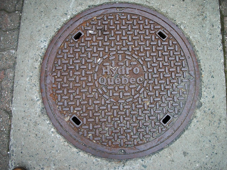 For #ManholeCoverMonday - from the wording it will be no surprise to learn that I took the photo whilst on a trip to Canada last week.