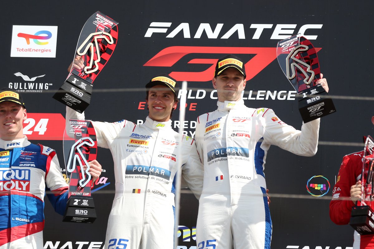 A second win in Gold Cup and a first podium in Silver Cup in Fanatec @GTWorldChEu pwrd by AWS Sprint Cup at Misano for Saintéloc Racing Full press release 📄 : tinyurl.com/yp929zzv #GTWorldChEu #FanatecGT 📷 SRO / JEP