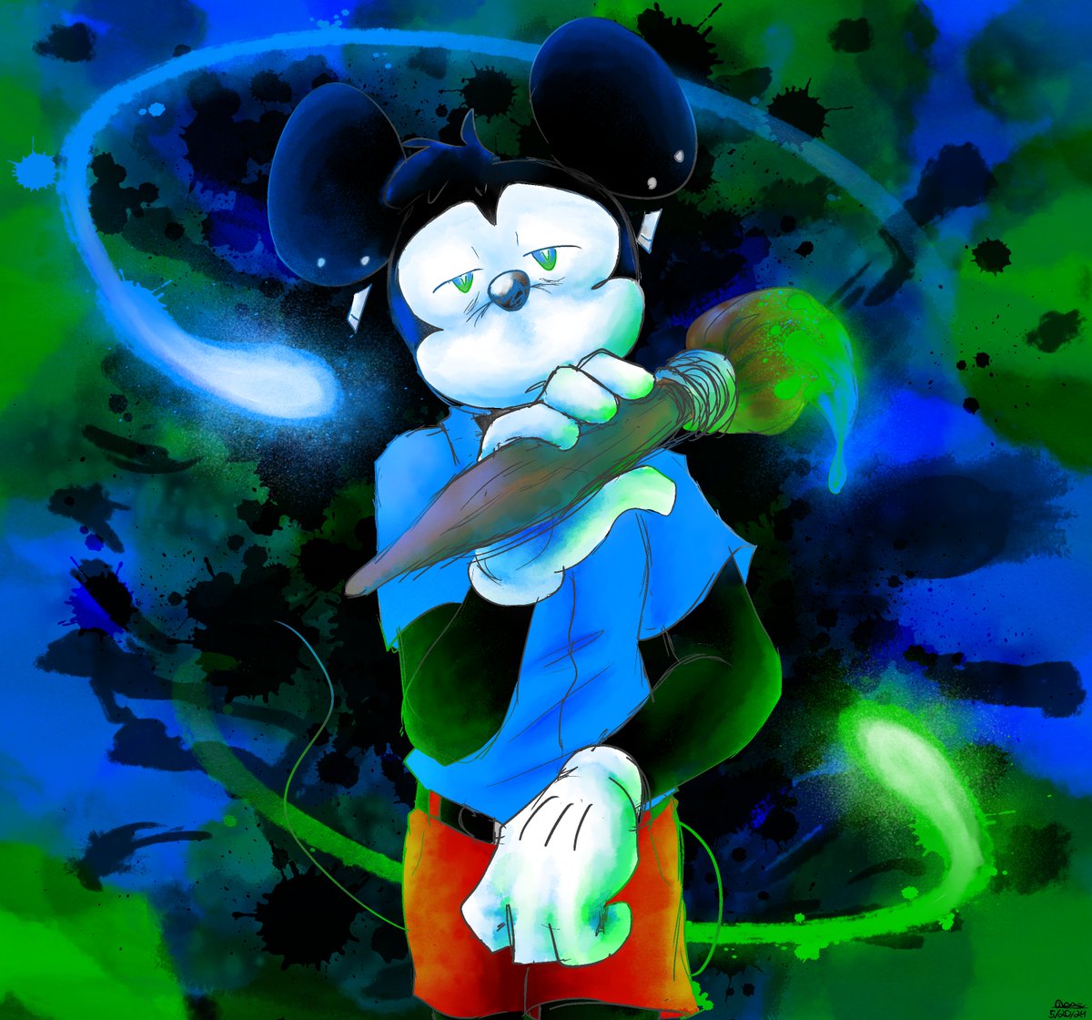 🎵 YET ALL I DO IS PAINT 🎵
#MickeyMouse #EpicMickey