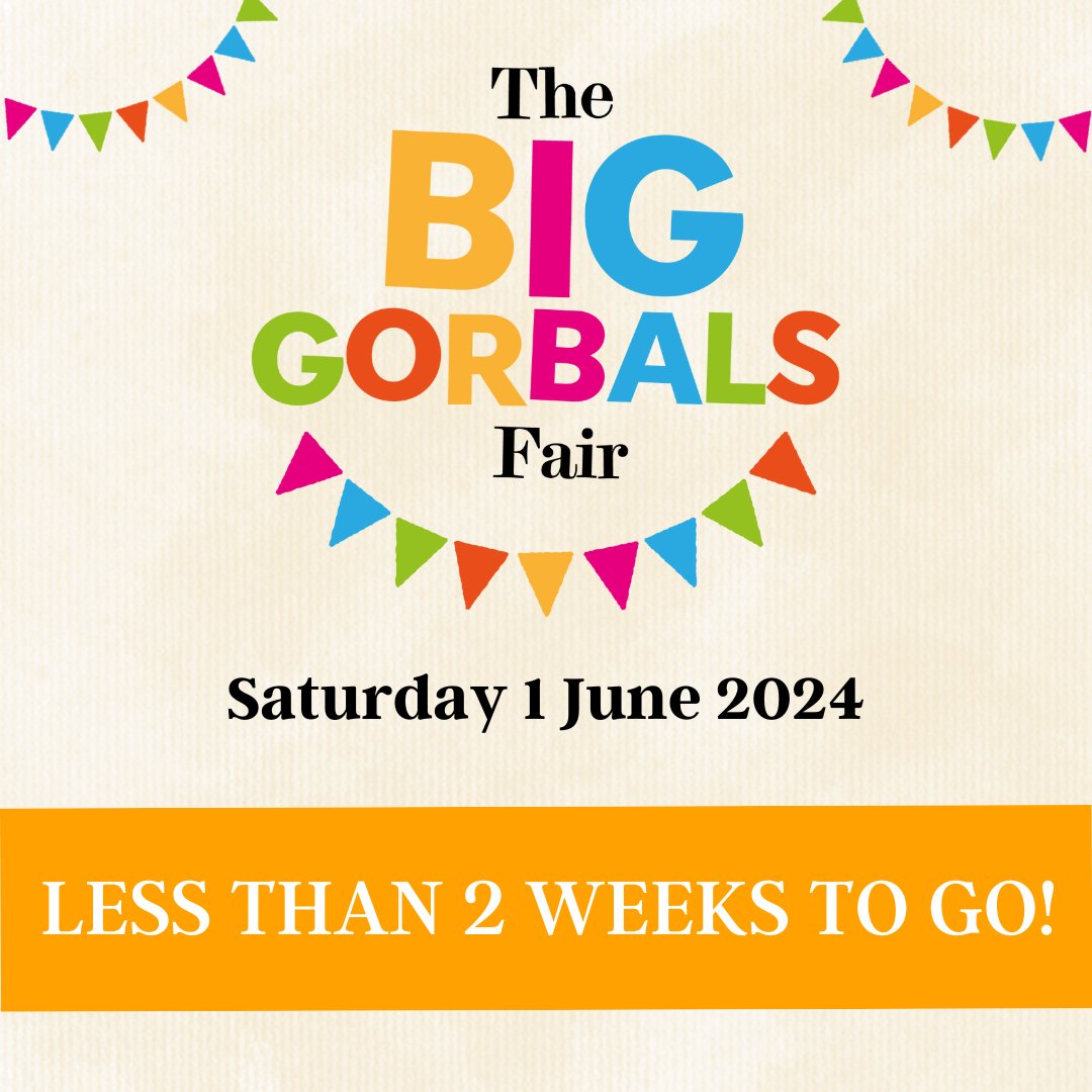 It's less than 2 weeks to go until #BigGorbalsFair 2024!

We're busy putting the finishing touches on everything and can't wait to share this year's fun, food, parade and performers with you.

Keep your eyes peeled all week for more on what's to come on 1st June
#goodabourgorbals