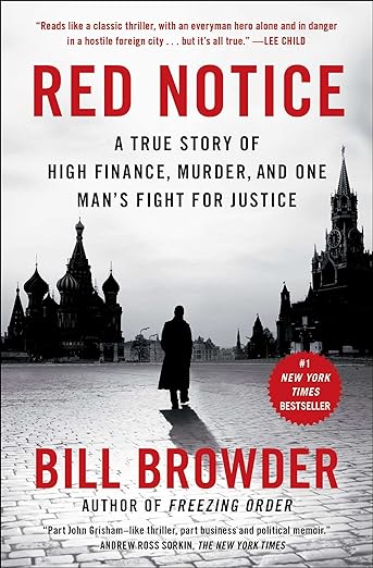 At the end of the podcast Judith and Rosemary recommend a book.
Judith recommends 'Red Notice' by @Billbrowder.
I've just finished - it's a gripping, shocking, incredulous story.
What's more it is absolutely TRUE.
Hooked me from the opening - and had me crying too.
A MUST READ!