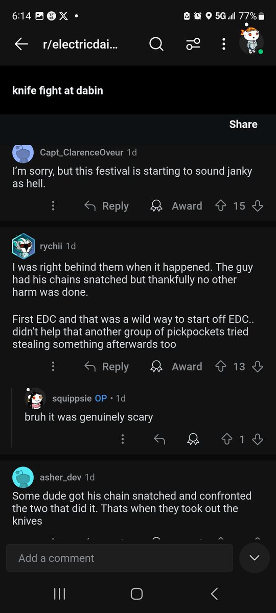 Team_Nub's tweet photo. I'm seriously so confused. Can anyone tell me how security at #edclasvegas2024 managed to let knives through the Gate and not granola bars? Seems like they only cared if you were bringing snacks in not Weapons! Idk about you guys but that makes me feel safe af! https://t.co/hKV0ZtpGDg