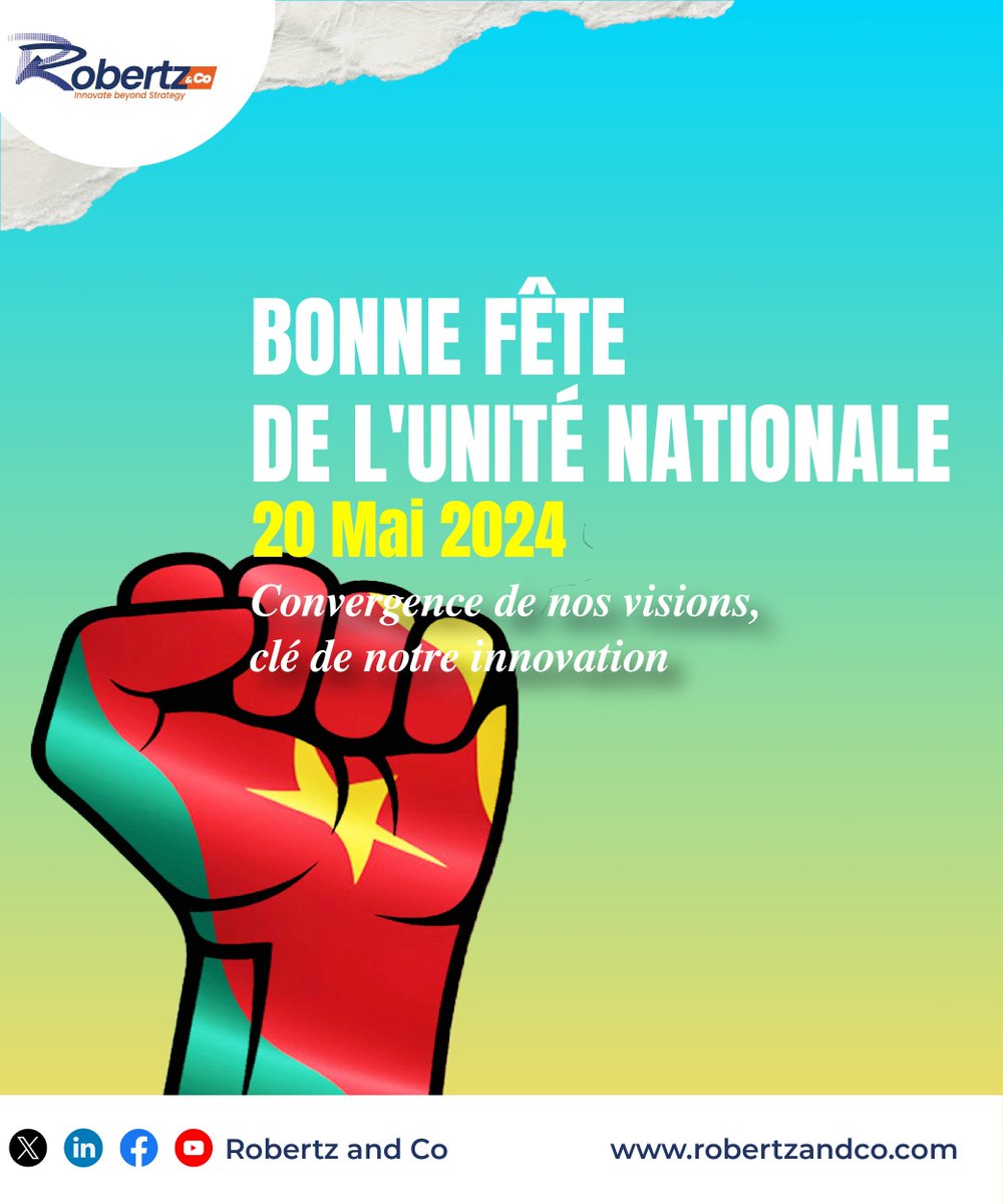RobertzCo's tweet photo. BONNE FÊTE DE L'UNITÉ NATIONALE À TOUS LES CAMEROUNAIS. https://t.co/Icz7eeSjhG
