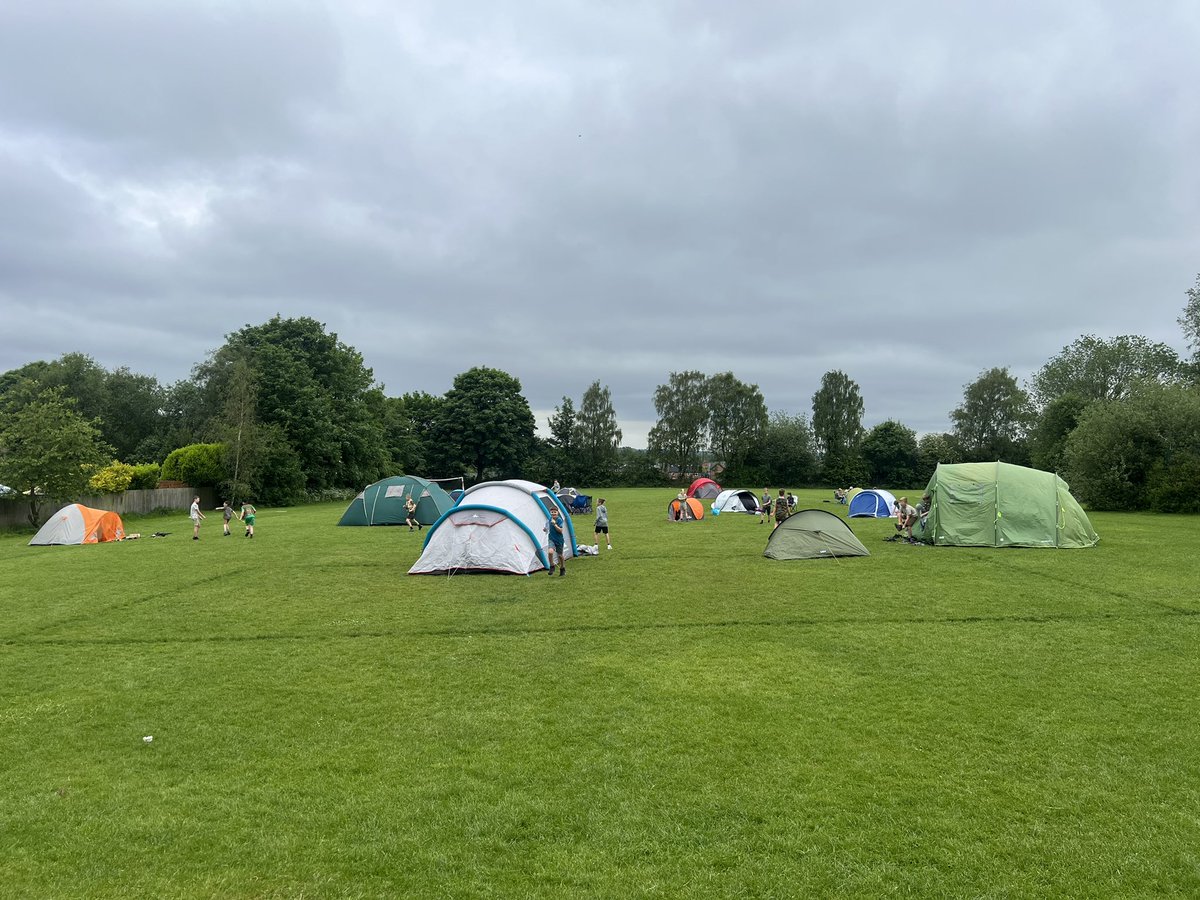 NewfoldYear5's tweet photo. Base camp is set up! ⛺️ #explorerday https://t.co/BDdFTWL7BW