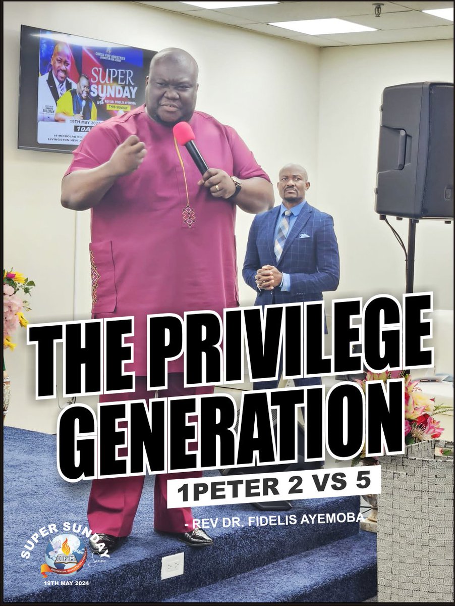 OfmLnj's tweet photo. SUPER SUNDAY SERVICE WITH REV DR. FIDELIS AYEMOBA || 19TH MAY 2024.

#SundayServiceLIVE
#WithRevDrFidelisAyemoba
#PstGregEnabosi
#OfmLivingstonNJ https://t.co/u7Ocojtt2r