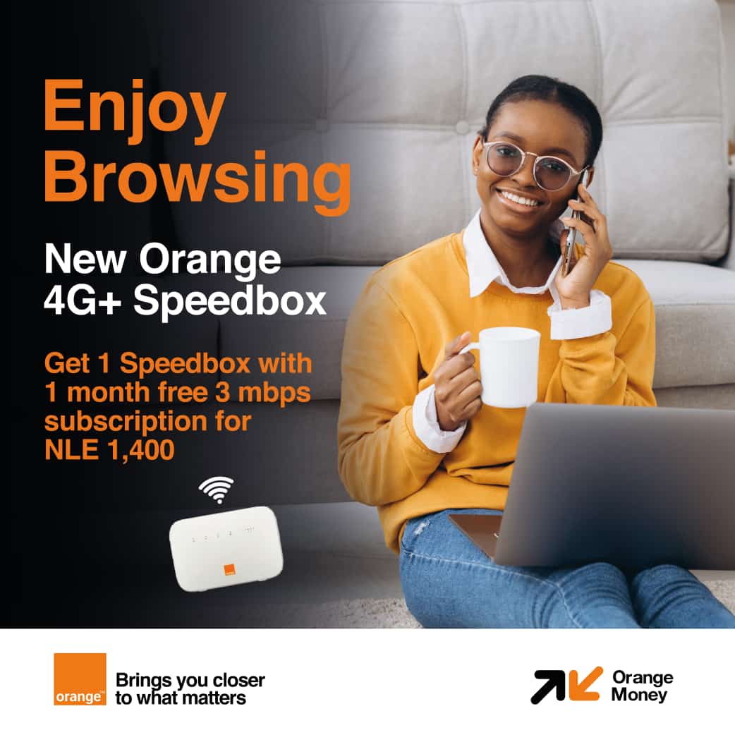 vertexmediasl's tweet image. Enjoy browsing with the new Orange 4G+ Speedbox🥳

Get 1 Speedbox, plus a 1 month free subscription (3 mbps) for NLE 1,400.

#orangesl #speedbox #browsing