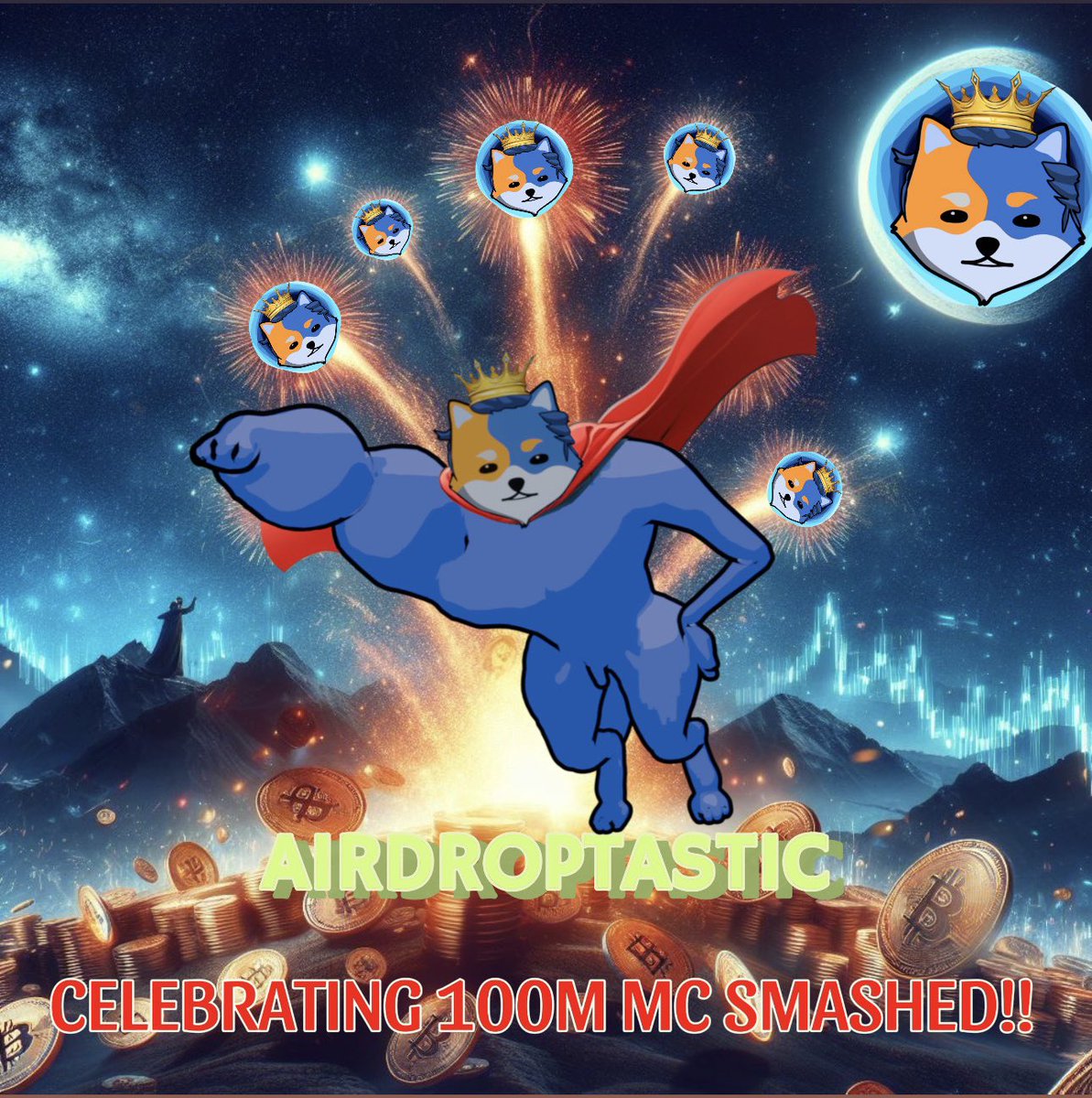 🐕🎉 Attention Alpha Packs! 🎉🐕

We're in the mood for a paw-some celebration as we smash through the 100M market cap milestone! 💥 To mark this momentous occasion, we're hosting an exclusive airdrop event!

📅 Starts: May 20th, 2024, 9 AM UTC
📅 Ends: May 21st, 2024, 9 AM UTC