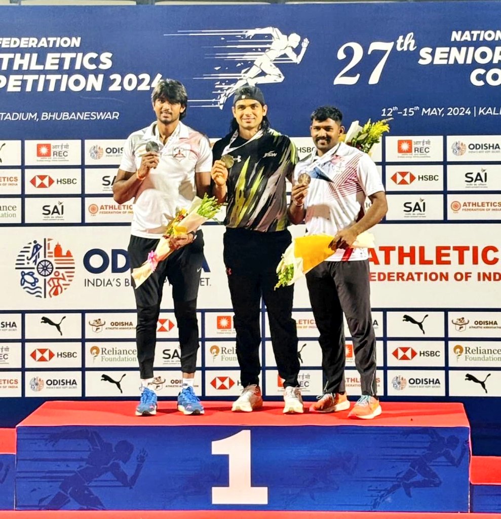 SWComd_IA's tweet image. #SaptaShaktiCommand congratulates Gunner Uttam Patil of #VeerMarathas for his exemplary performance. He clinched a Silver Medal in Javelin Throw at the Indian Grand Prix-1 2024 in Bangalore and a Bronze Medal at the 27th Senior #FederationCup 2024 in #Bhubaneswar. 
His remarkable…