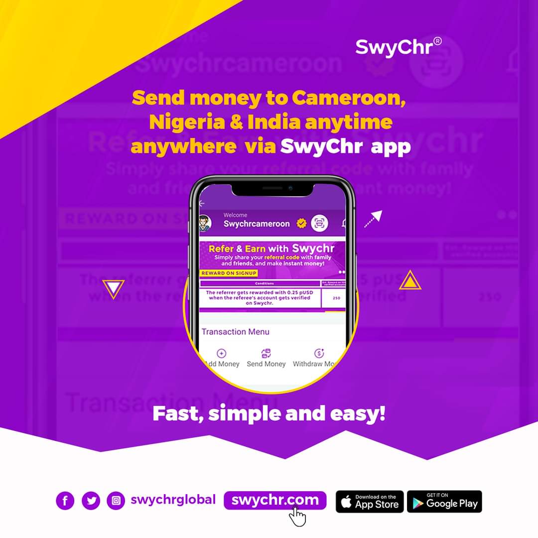 Anytime, anywhere, send money to your loved ones and friends easily with the SwyChr app.

Download SwyChr from Google play Store 🔗 play.google.com/store/apps/det…

Download SwyChr from App store 🔗 apps.apple.com/ae/app/jtq-wal…
.
.
.
#swychr #fintechapp #ewallet #moneytransfer #paymentapp