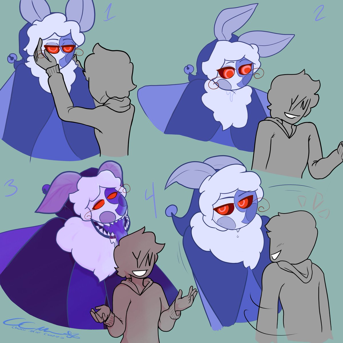 ChocoMintsClown's tweet photo. I finally finished this damn thing, smh I almost forgot I was working on this #fnafmoondrop #fnaf https://t.co/6BNmNArK6H
