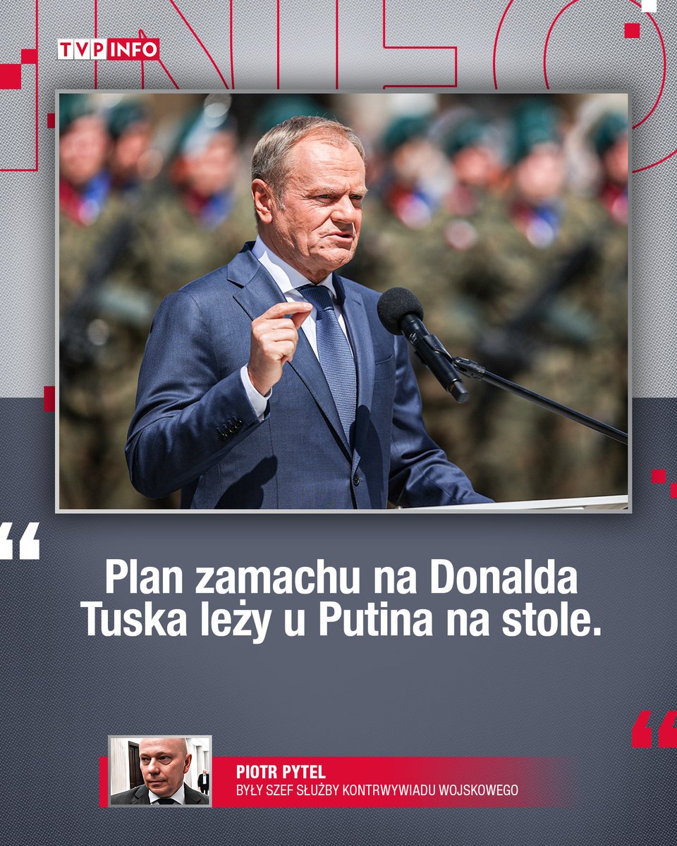 Według słów byłego szefa SKW @PiotrPytel67 dla 'Newsweeka', Rosjanie dysponują możliwością „zaplanowania zamachu bez podpisu rosyjskiego” i Polska musi liczyć się z tym, że na Kremlu jest rozważana możliwość przeprowadzenia zamachu na polskiego premiera.