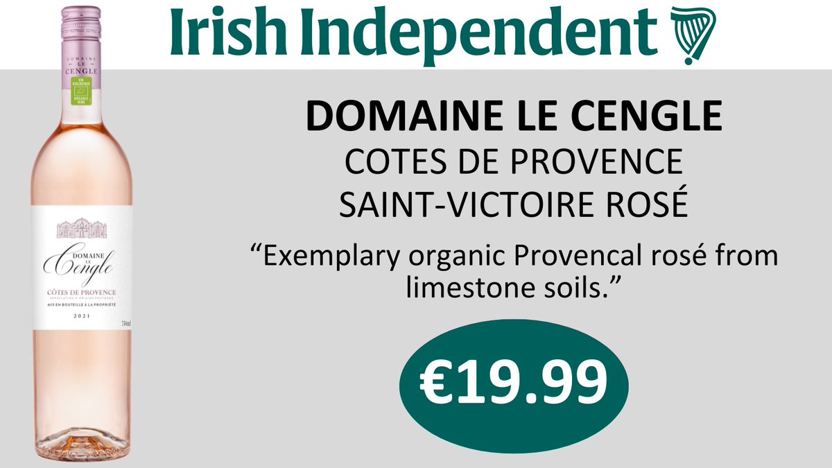 Ampersand (@ampersand_ire) on Twitter photo Our Domaine Le Cengle Cotes de Provence Saint-Victoire was included in <a href="/AoifeCarrigy_/">Aoife Carrigy</a> 's 5 recommended European Rosé wines for summer in the <a href="/Independent_ie/">Irish Independent</a> ☀️
Read the full article here: independent.ie/life/food-drin… Our Domaine Le Cengle Cotes de Provence Saint-Victoire was included in <a href="/AoifeCarrigy_/">Aoife Carrigy</a> 's 5 recommended European Rosé wines for summer in the <a href="/Independent_ie/">Irish Independent</a> ☀️
Read the full article here: independent.ie/life/food-drin…