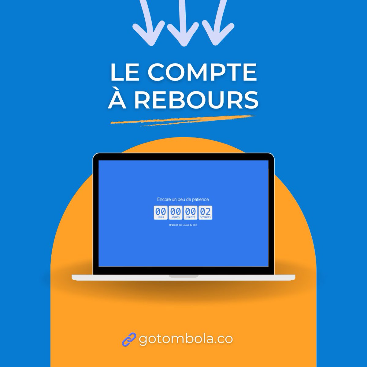 GoTombolaFR's tweet photo. 🎉 C’est nouveau chez GoTombola ! Vous nous l’avez demandé, on l’a fait… Découvrez le compte à rebours de lancement des ventes ! 🚀

https://t.co/r7WmdKzkOH 

#GoTombola #Tombola #Loterie #Innovation #CollecteDeFonds https://t.co/8Cf0Drzc9j