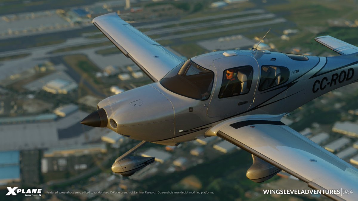 Some light practice in the SR22 #12.1.0 📷 : Credit to 'WingsLevelAdventures' from the X-Plane Discord