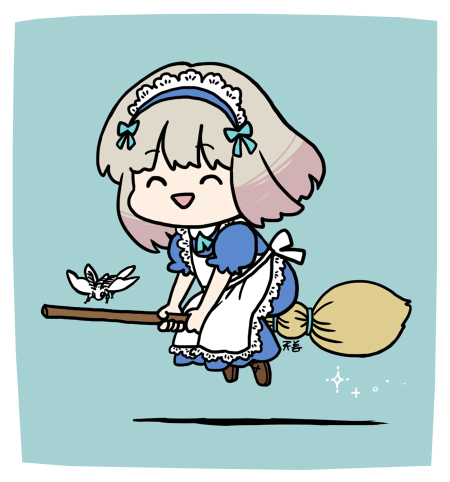 メイドさんの日があった月はそれすなわちメイドさん月間だと思ったので描きました。 