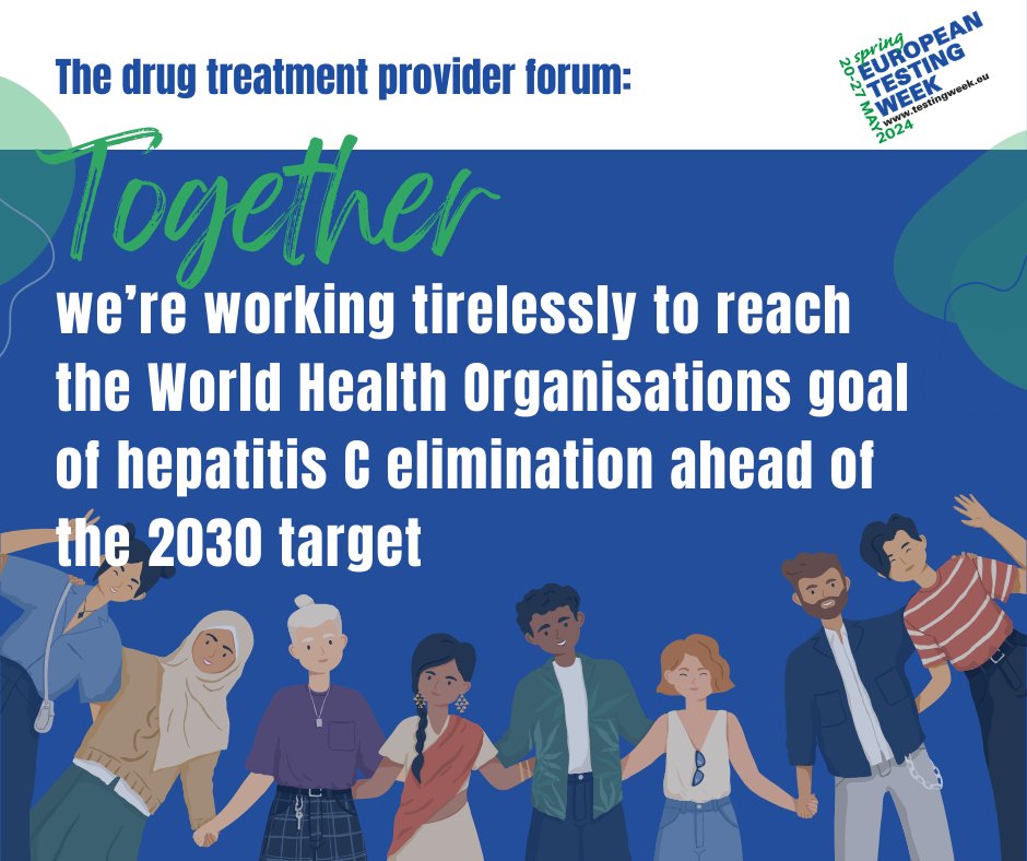 The drug treatment provider forum work together with a shared goal of eliminating hepatitis C. We are part of this forum that saves lives! If you are at risk, contact your local service and get tested! #HepCULater👋 #EuroTestWeek