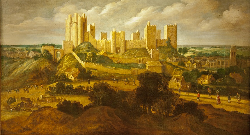 @castlehunteruk @EnglishHeritage @cadwwales @EH_Scarborough Alexander Keirincx's painting of Pontefract Castle in the 1640s gives us all an idea of how magnificent it once was! We've also got an interactive version of this painting, showing you what the different parts of the castle look like today: bit.ly/PCInteractiveP…