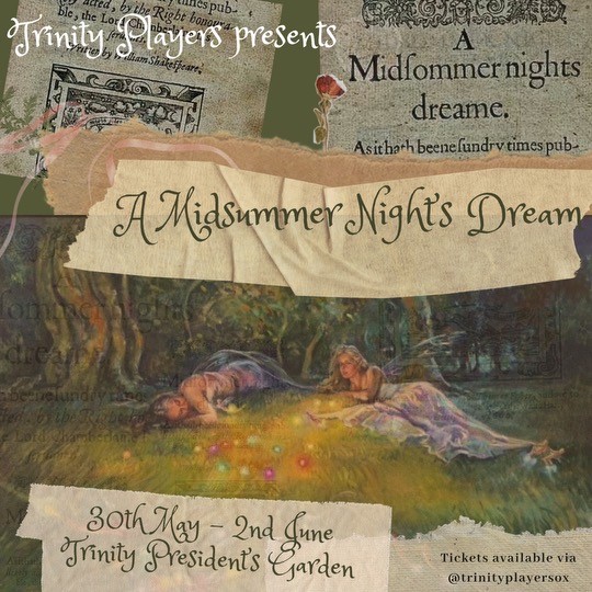 What's a sure sign that summer is nearly here? Shakespeare in the gardens, of course! The Trinity Players will be performing in our President's Garden starting next week - book in for a fantastically funny evening of A Midsummer Night's Dream: ow.ly/PCiP50RMSEp