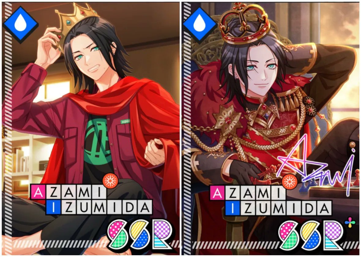 [A3!] 👑TRANSLATION for Azami's SSR Card: 'Won't Settle for Stalemate'

Azami was forced to do a role study for his role as a king. Banri then comes up with a plan that'll help him out, in more ways than one...

full: mimosacafe.dreamwidth.org/16161.html