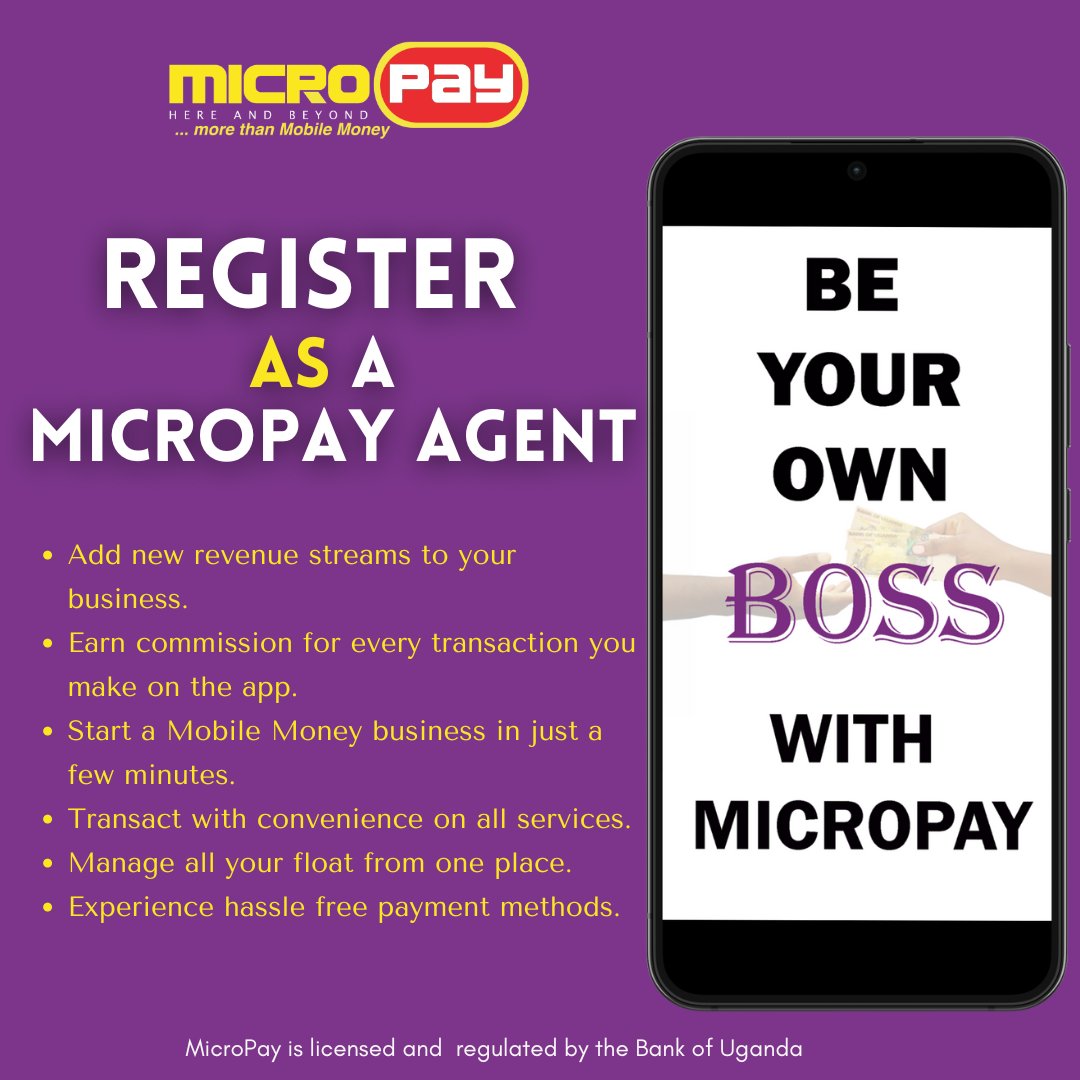 Hello Monday, 
We are back with more exciting services on the MicroPay App.
Contact us via Twitter to get registered.