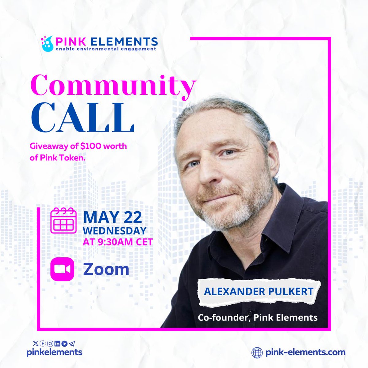 🌟🚀 Attention, Pink Pioneers! 🚀🌟

The moment you've been waiting for is almost here!
Get ready to dive into the heart of Pink Elements' universe with our Weekly Community Call!

📅May 22nd
🕤9:30 AM CET ⏰
💻Pink Elements Zoom 💬
Join us online and be part of the conversation!