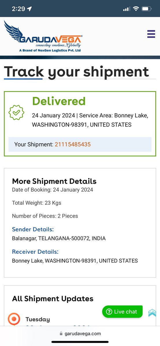 marthala7's tweet photo. @ShipGarudavega 
It’s been 4 months that I have been waiting for refund for a damaged parcel. Many of my items were spoiled due to improper packing and careless delivery. 
Your customer care has been dragging the issue and deceiving me that I’ll get refund in 3 or 4 days. https://t.co/69bPK6VBoO