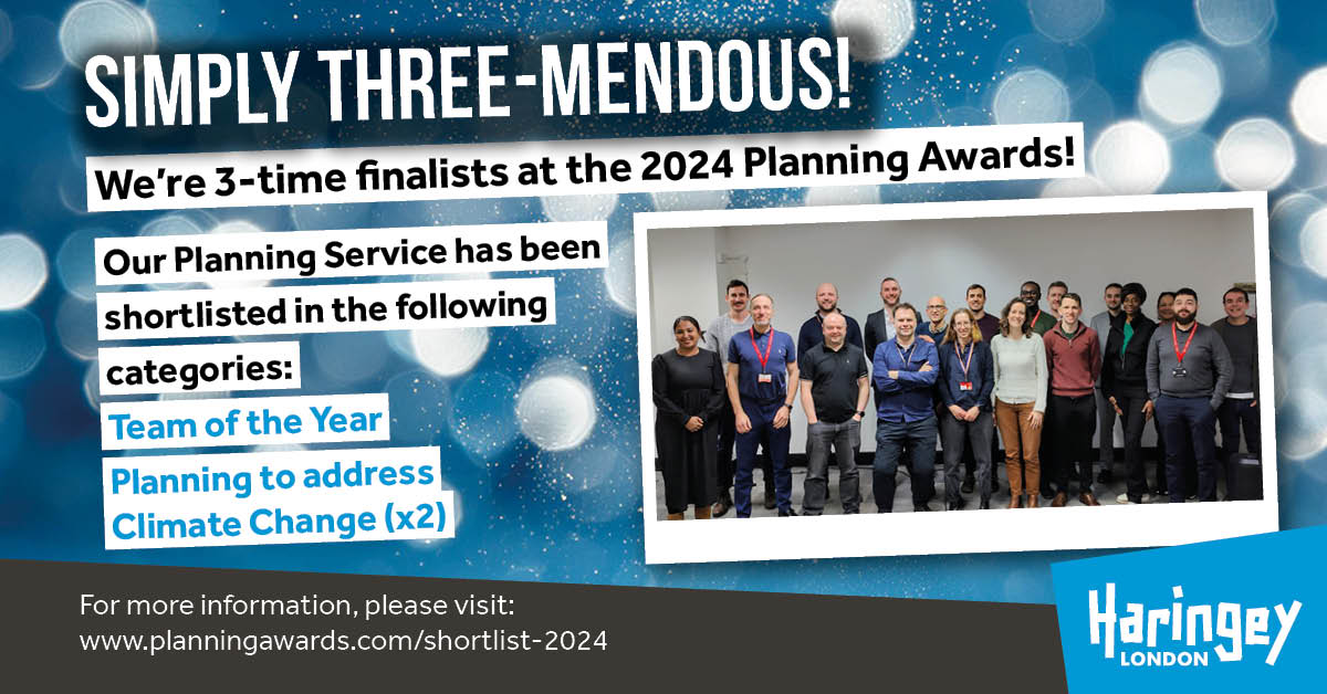 Simply three-mendous!

Our Planning & Sustainability teams have received three nominations for the 2024 @Planning_Awards!

We're in the running for the Local Authority Team of the Year accolade & have also been shortlisted twice in the Planning to address Climate Change category.