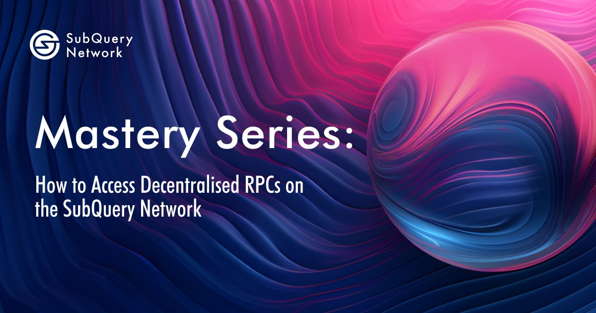 Discover the benefits of decentralised RPCs with SubQuery Network! 🚀 

Enjoy faster, more reliable, and cost-effective performance for your dApps. 

Ready to dive in? Find out how to get started ⏬ 
bit.ly/4dJBCwL