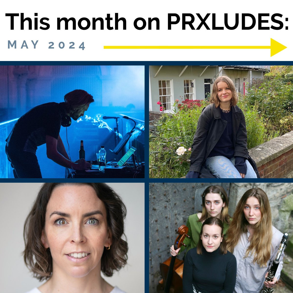 🚀 NEW PRXLUDES OUT NOW - MAY 2024 🚀 Four new interviews and features with cutting-edge composers, ensembles, and organisations at the forefront of contemporary music - read now on PRXLUDES: buff.ly/3UMCuIf