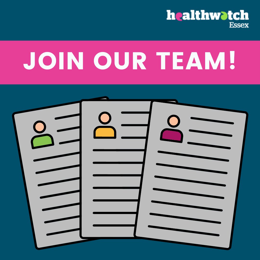 Could you be our new Engagement Officer? The role involves day-to-day management of some of our ambassadors, and the delivery of outreach and engagement-based projects. Find out more information about the role: healthwatchessex.org.uk/get-involved/