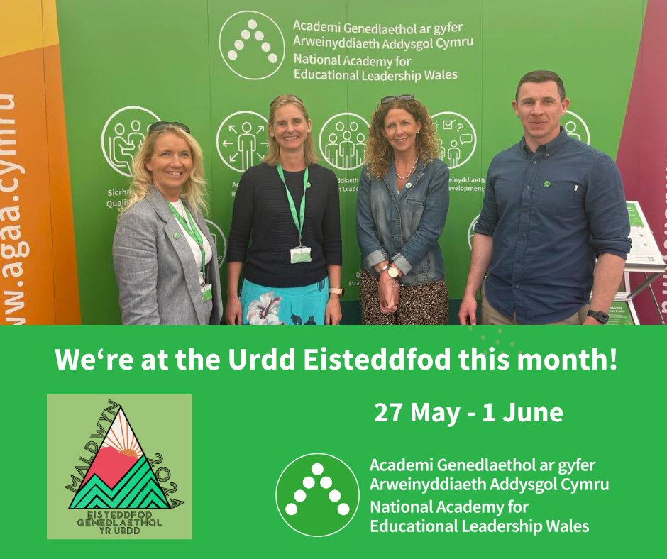 The #LeadershipAcademy is delighted to have a stall at the @EisteddfodUrdd in Maldwyn once again this month. We're looking forward to seeing many of you there! More information on activities and events we'll be hosting throughout the week will be announced soon.