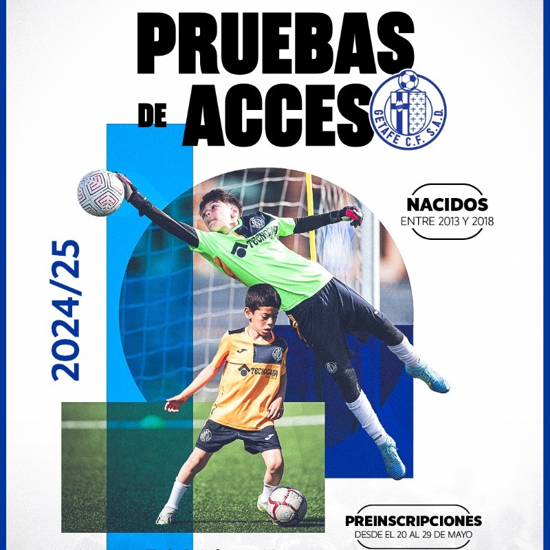 LaBaseGTF's tweet photo. Apúntate a las pruebas de acceso para nuestra #EscuelaGTF 👦💙

📆 Las preinscripciones estarán abiertas desde el 20 al 29 de mayo.

📝 Se realizarán los días 3,4,5 de junio en la Ciudad Deportiva Fernando Santos .

Entra en el formulario para realizar la inscripción 💪⤵️