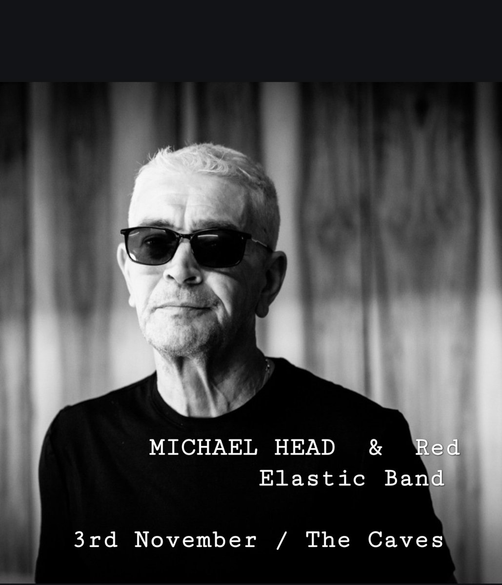 Just Announced 🔊 @432presents MICHAEL HEAD & Red Elastic Band 3rd Nov / The Caves @unusualvenues 🎟 On sale 10am Friday