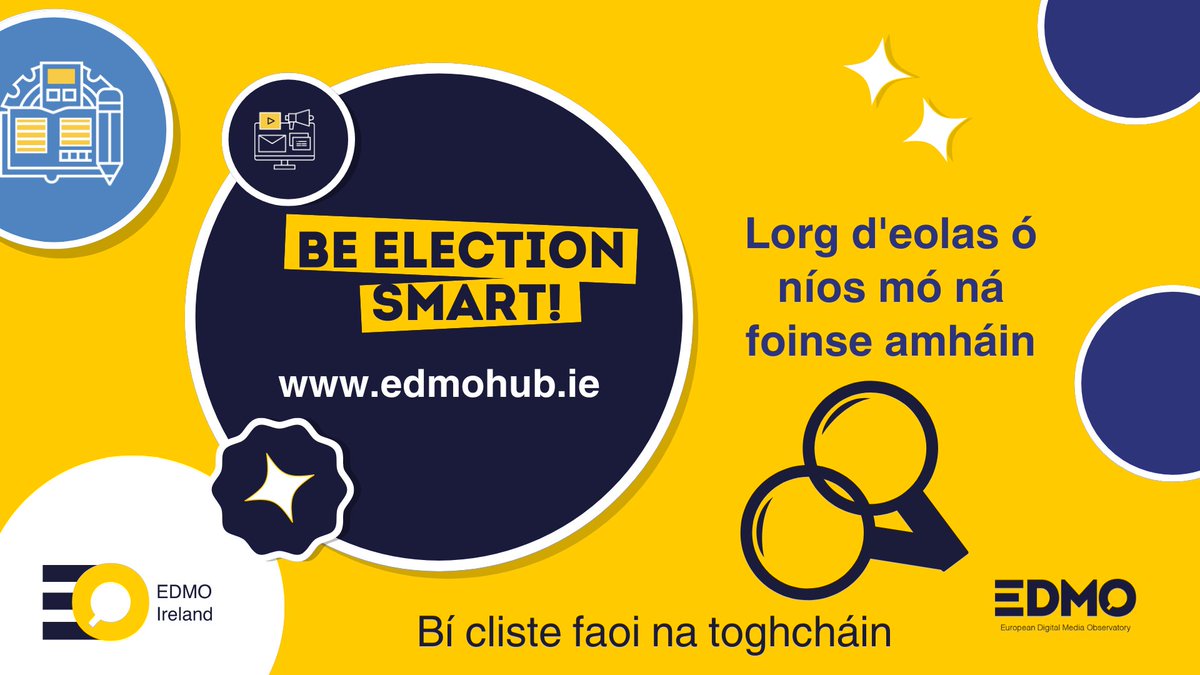 #BeElectionSmart Bí cliste faoi na toghcháin! Tip #4: Má tá tuairisc nuachta craolta ó fhoinse amháin nó ar mheán amháin, b’fhéidir nach an scéal ar fad atá i gceist. Cur ceist ort féin – cé a scríobh é seo, cén fáth agus conas ar tháinig tú air? Bíonn rialacha eagarthóireachta