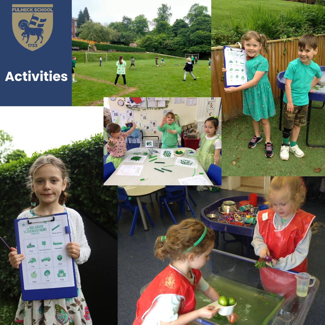 FulneckSchool's tweet photo. On Thursday, the Primary School celebrated ‘Wear it Green’ Day to support Mental Health Awareness. Thank you for all your generous donations, we've managed to raise £230!
Well done to Henrietta in Year 2 for winning the best dressed, and Reception for best dressed Year group! https://t.co/k8oAgOqBxX