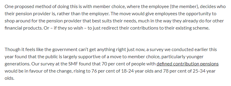 My @SMFthinktank colleague @NiniNiRiogain was in @CityAM over the weekend explaining why young people want more say over their pensions, and what the government can do about it cityam.com/heres-how-to-g…