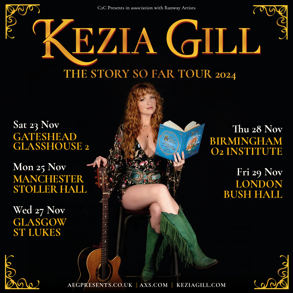 JUST ANNOUNCED! @Keziagillmusic | The Story So Far Tour | Nov 2024 Tickets on sale 10am Thursday: aegp.uk/KeziaGill24