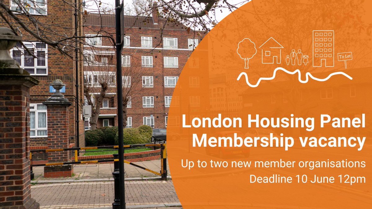 Does your organisation work with people affected by London's housing crisis? The London Housing Panel is looking for up to two new member organisations. Find out more: bit.ly/4dp06uO