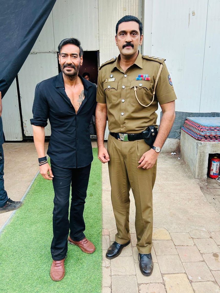 The versatile actor #Ajay, known for his phenomenal roles in Telugu cinema alongside star heroes, is now stepping into a cop role in #SinghamAgain with @ajaydevgn . The Singham series is one of Bollywood's biggest franchises!