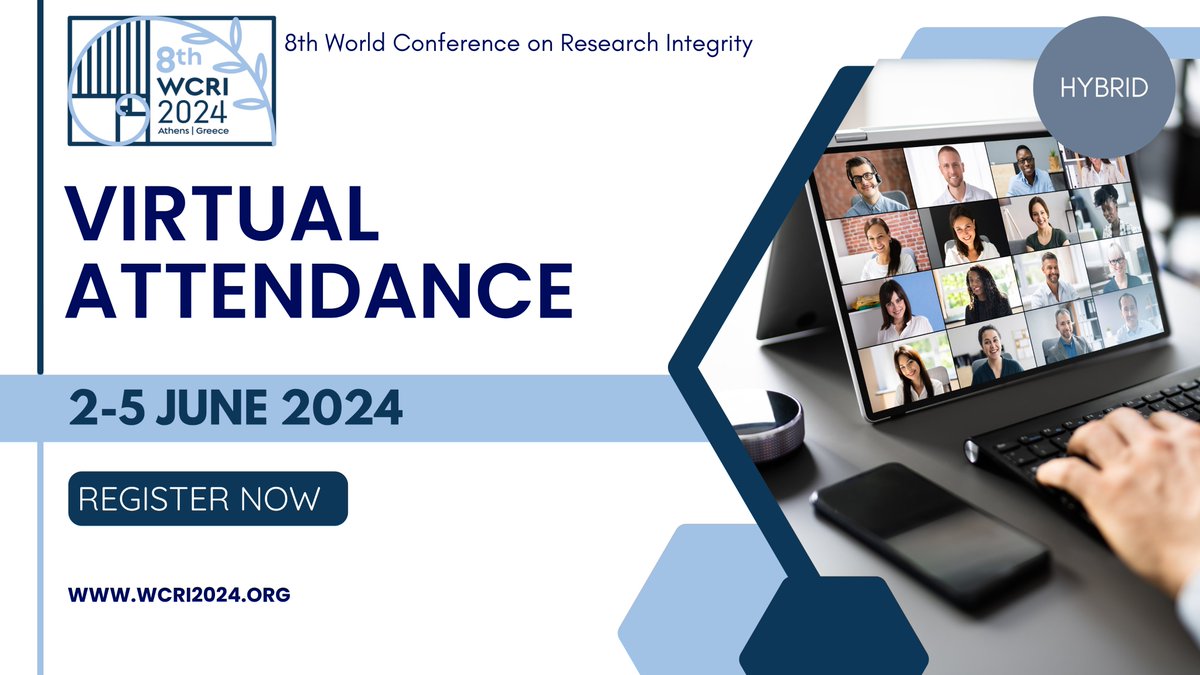 Can't attend the 8th World Conference in person? No worries! We're excited to offer virtual attendance options to ensure you don't miss out on this important event. Join us online 🔬 Register now and be a part of the conversation wcri2024.org/registration-f…