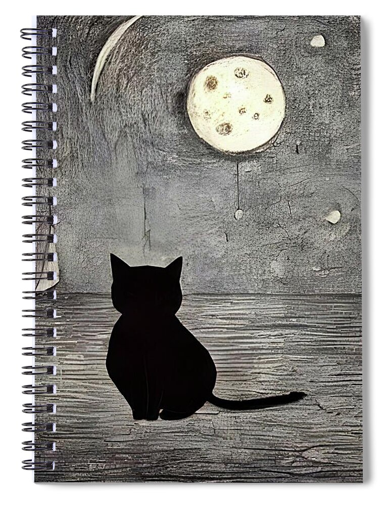 I love this notebook so much. 🥰😍 #Black #Cat #Notebook artistallywhite.com/featured/moon-…